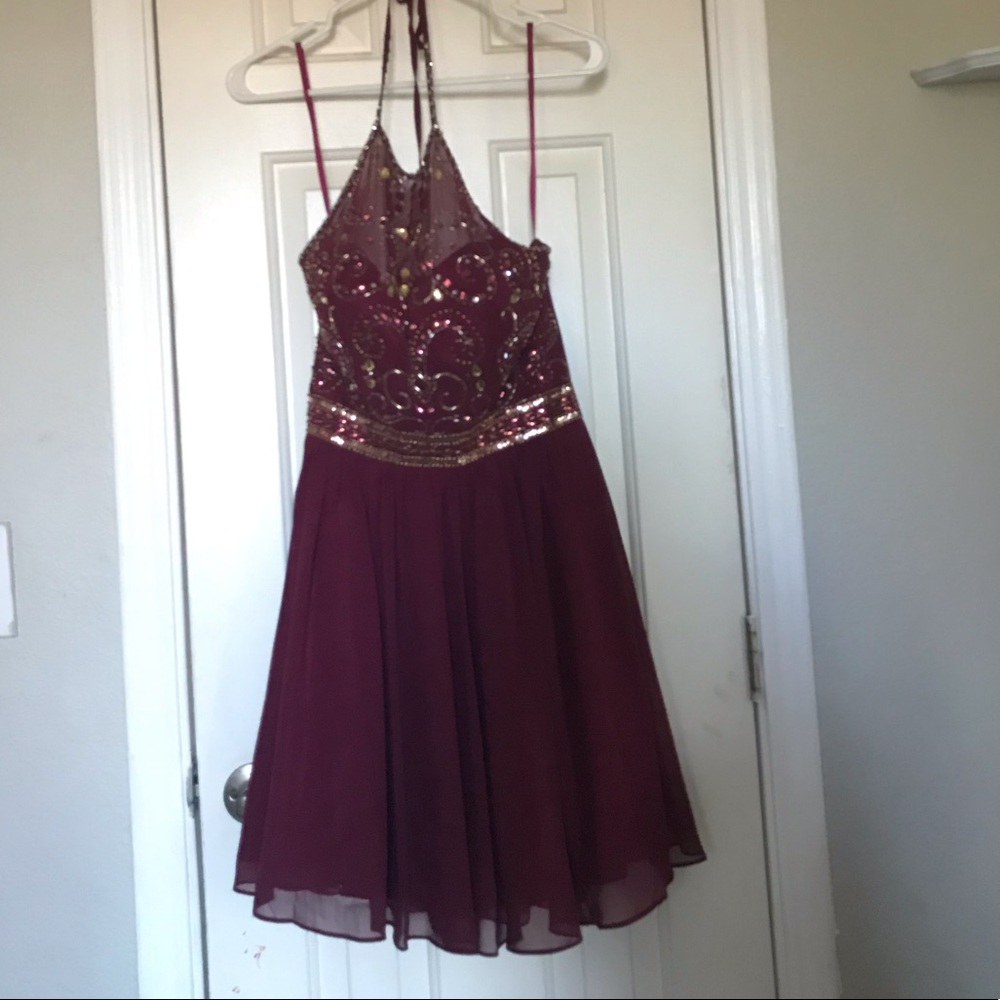 Maroon Dress
